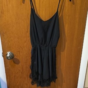 FACE Women's  Black Lace Romper